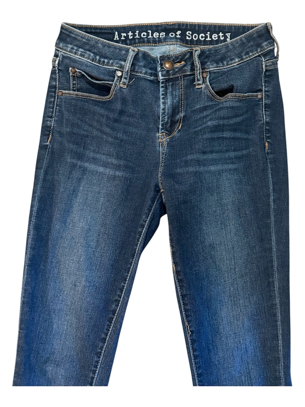 💙Articles of Society Women’s Low Rise Chic Dark Wash Minimalist Denim Jeans | 25